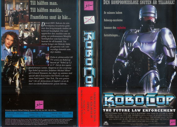 17732 ROBOCOP-THE PILOT (VHS)